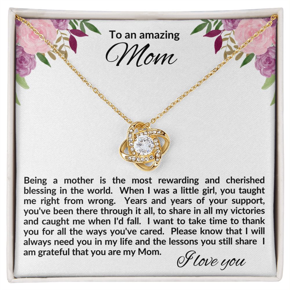 Mom Mother's Day Gift | To an Amazing Mom | Mom Necklace | Gifts That I Love