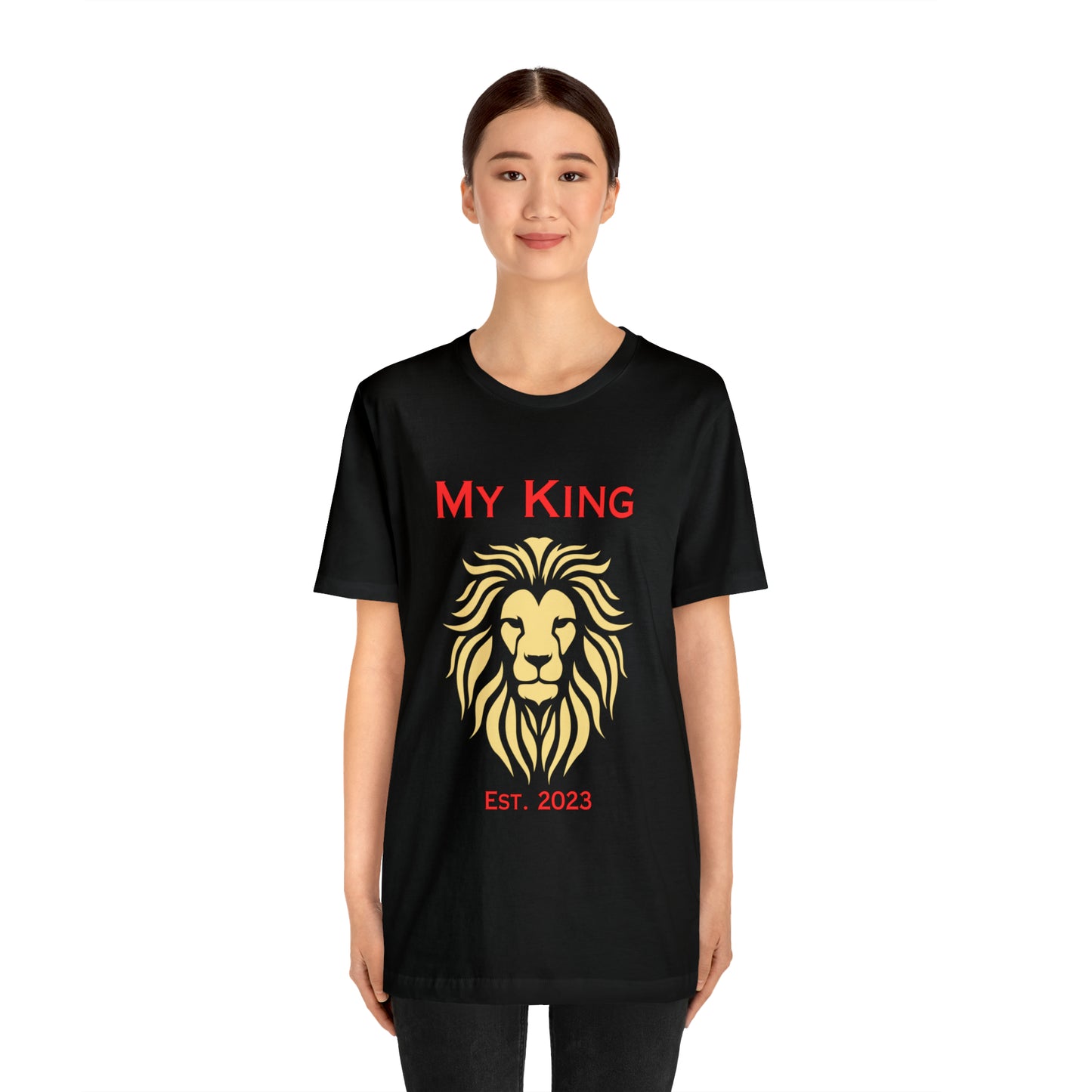 Father's Day Gift | My King Est. 2023 | New Bride Gift | Unisex Jersey Short Sleeve Tee | Gifts That I Love