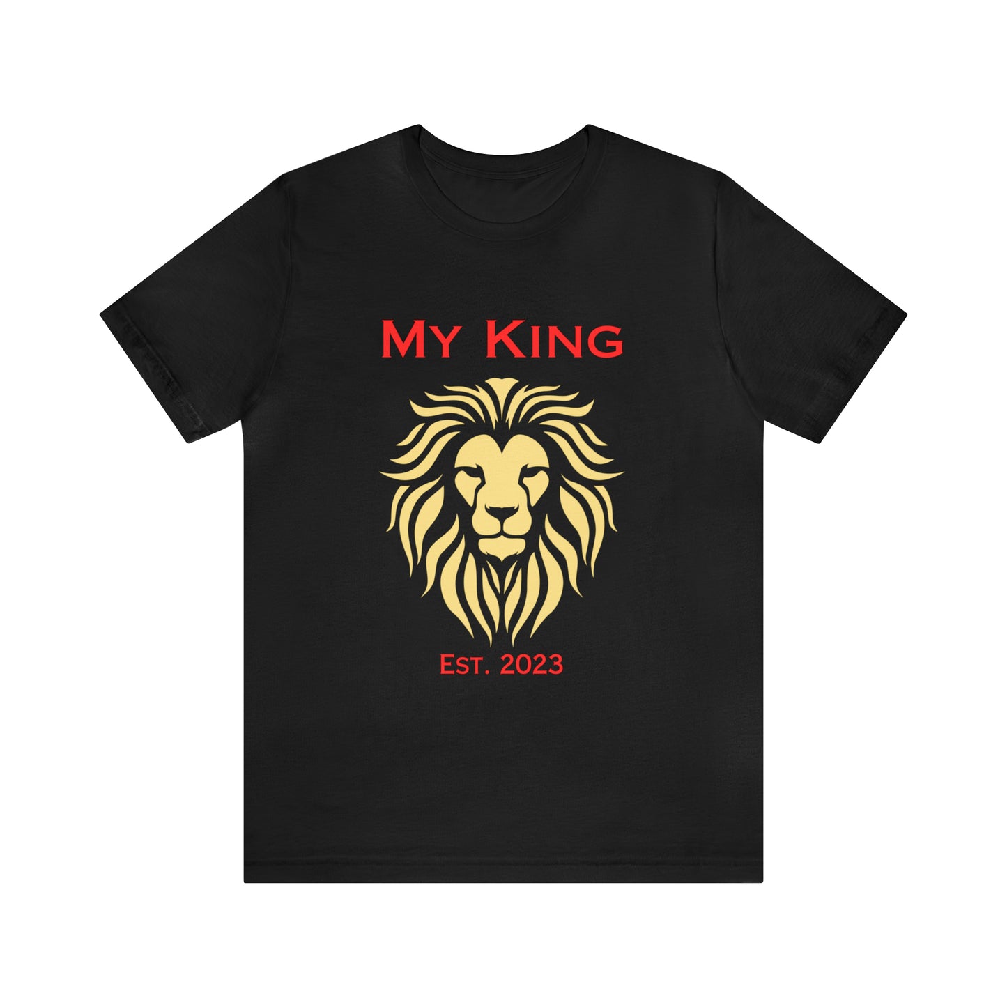 Father's Day Gift | My King Est. 2023 | New Bride Gift | Unisex Jersey Short Sleeve Tee | Gifts That I Love