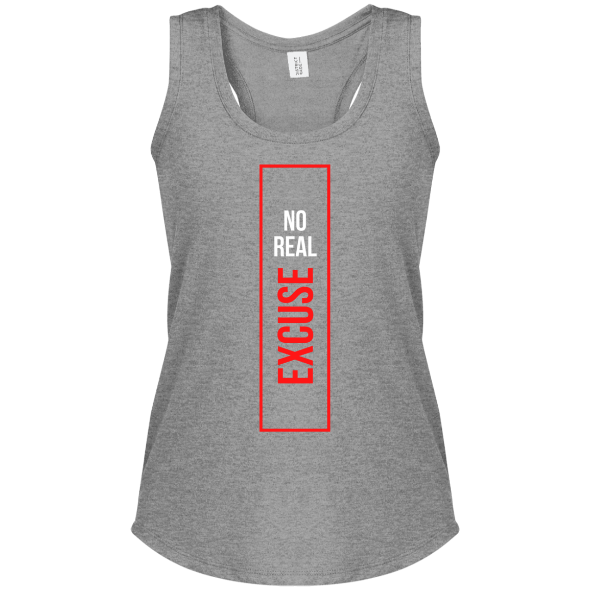 Women's Perfect Tri Racerback Tank | Nor Real Excuse + Go Get It
