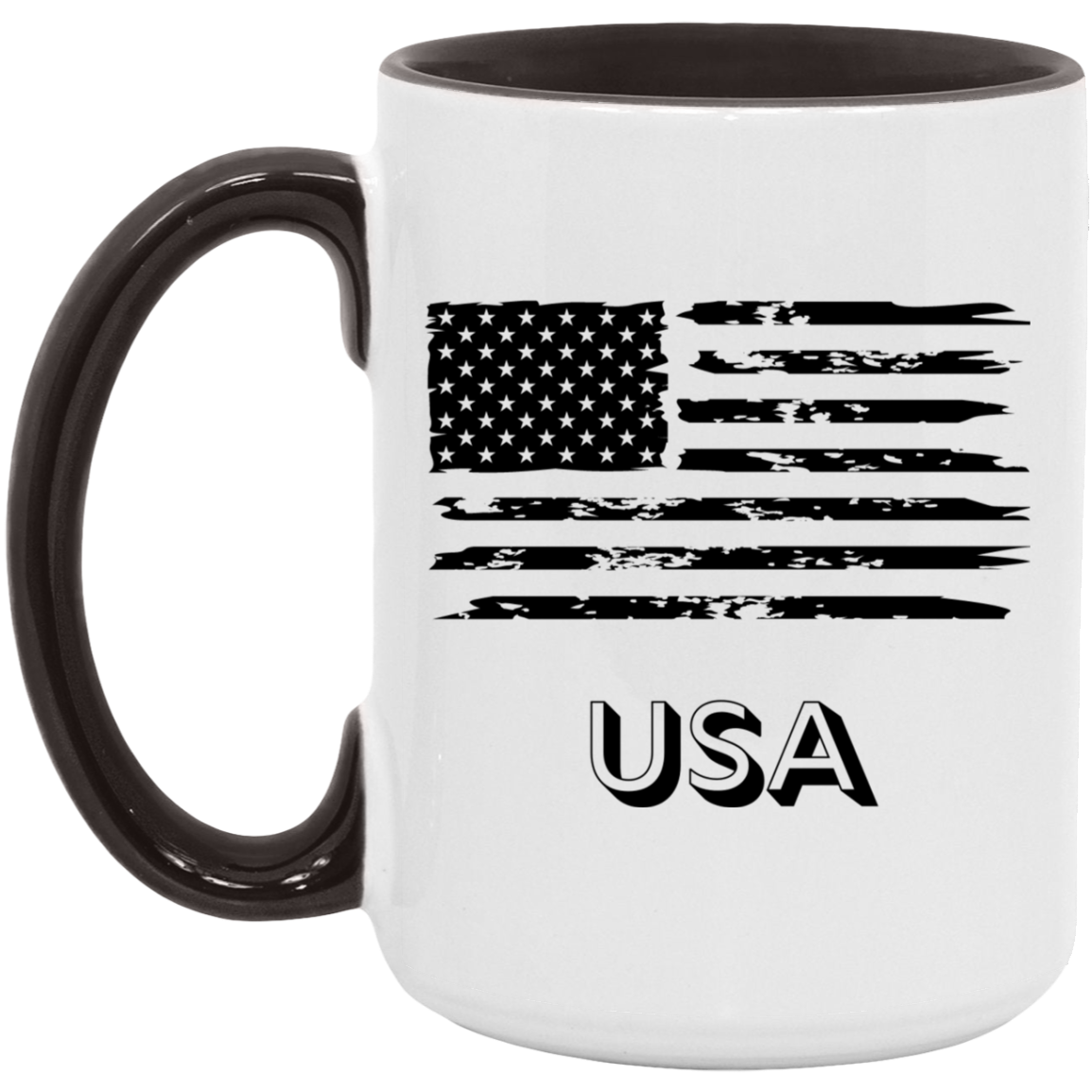 USA Distressed Flag 15OZ 15oz. Accent Mug