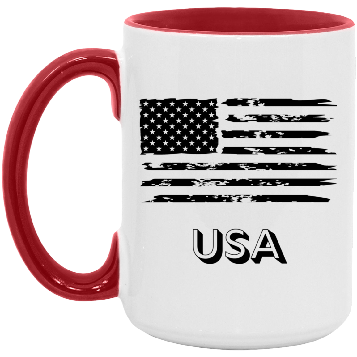 USA Distressed Flag 15OZ 15oz. Accent Mug