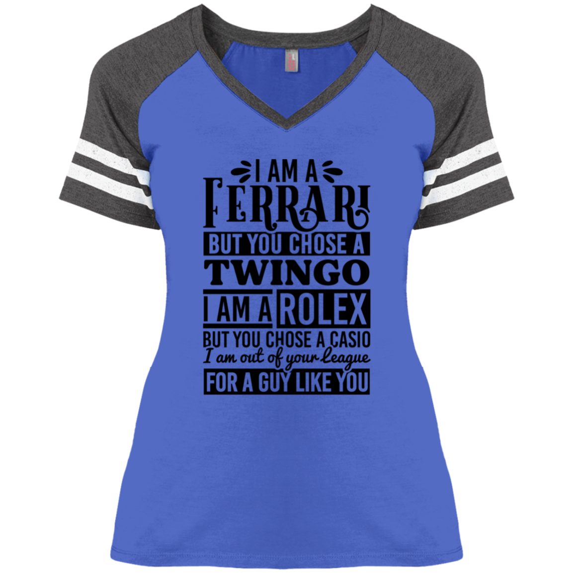 I am a Ferrari | Ladies' Game V-Neck T-Shirt