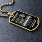 TO MY SON | NEVER FORGET THAT I LOVE YOU (from Dad) | DOG TAG NECKLACE