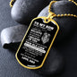 TO MY SON | NEVER FORGET THAT I LOVE YOU (from Dad) | DOG TAG NECKLACE