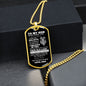 TO MY SON | NEVER FORGET THAT I LOVE YOU (from Dad) | DOG TAG NECKLACE