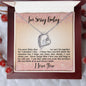 I'm Sorry Baby Necklace, Wife Necklace, Girlfriend Necklace, Valentine's Day Gift
