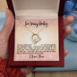 I'm Sorry Baby Necklace, Wife Necklace, Girlfriend Necklace, Valentine's Day Gift