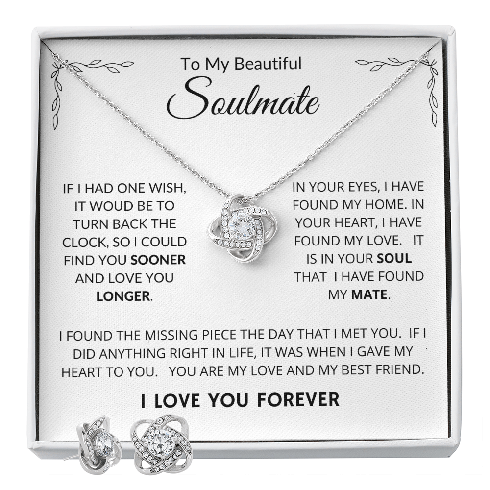 To My Beautiful Soulmate | Love Knot Necklace