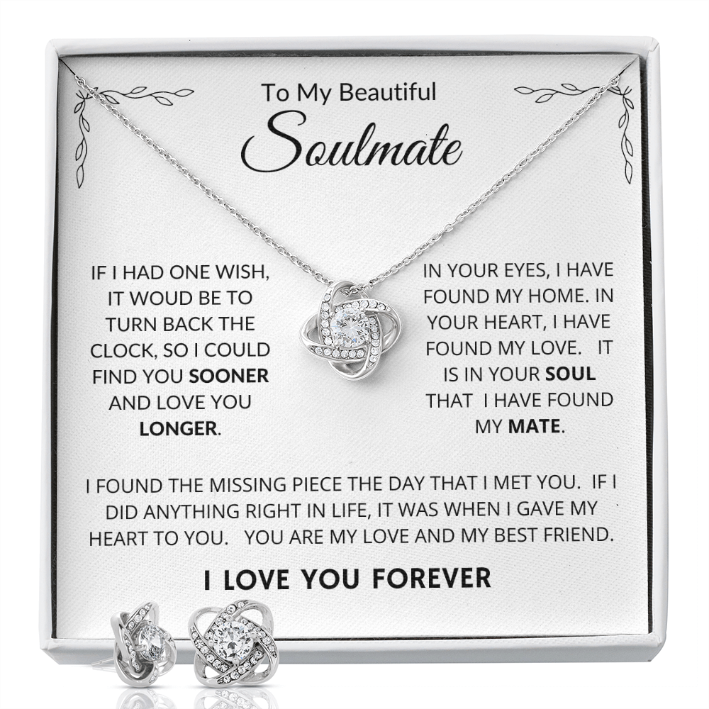 To My Beautiful Soulmate | Love Knot Necklace