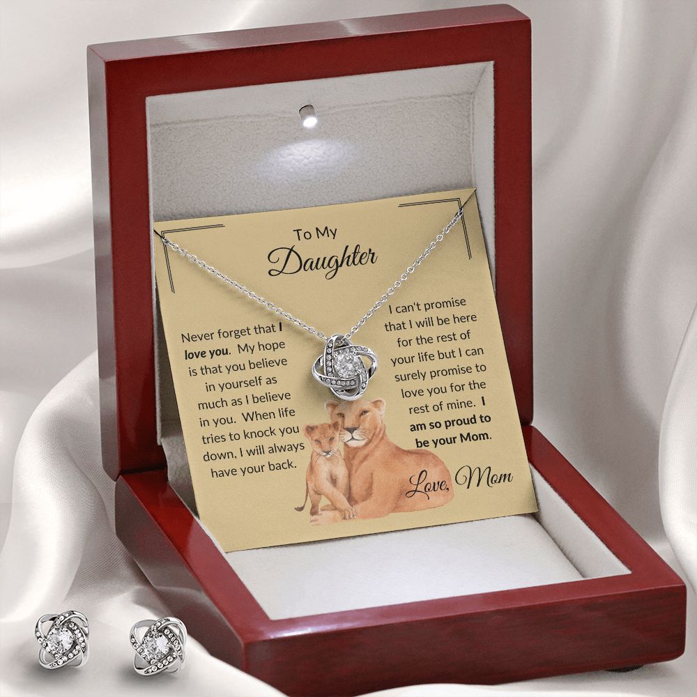 To My Daughter from Mom | Love Knot Necklace