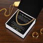 TO MY BOYFRIEND | NEVER FORGET | CUBAN CHAIN NECKLACE