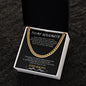 TO MY SOULMATE | NEVER FORGET THAT I LOVE YOU. | CUBAN LINK CHAIN
