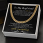 TO MY BOYFRIEND | NEVER FORGET | CUBAN CHAIN NECKLACE