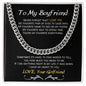 TO MY BOYFRIEND | NEVER FORGET | CUBAN CHAIN NECKLACE