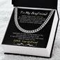 TO MY BOYFRIEND | NEVER FORGET | CUBAN CHAIN NECKLACE