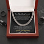TO MY BOYFRIEND | NEVER FORGET | CUBAN CHAIN NECKLACE