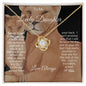TO MY LOVELY DAUGHTER | LIONS LOVE KNOT NECKLACE