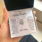 TO MY LOVELY DAUGHTER | NEVER FORGET | LOVE KNOT NECKLACE