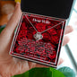 DEAR WIFE, YOU ARE THE ROSE IN MY LIFE; NECKLACE GIFT FOR WIFE
