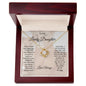 TO MY LOVELY DAUGHTER | NEVER FORGET | LOVE KNOT NECKLACE