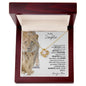 TO MY DAUGHTER NECKLACE | LIONESS AND CUB NECKLACE | I WANT YOU TO TRUST AND BELIEVE | LOVE KNOT NECKLACE