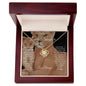 TO MY LOVELY DAUGHTER | LIONS LOVE KNOT NECKLACE