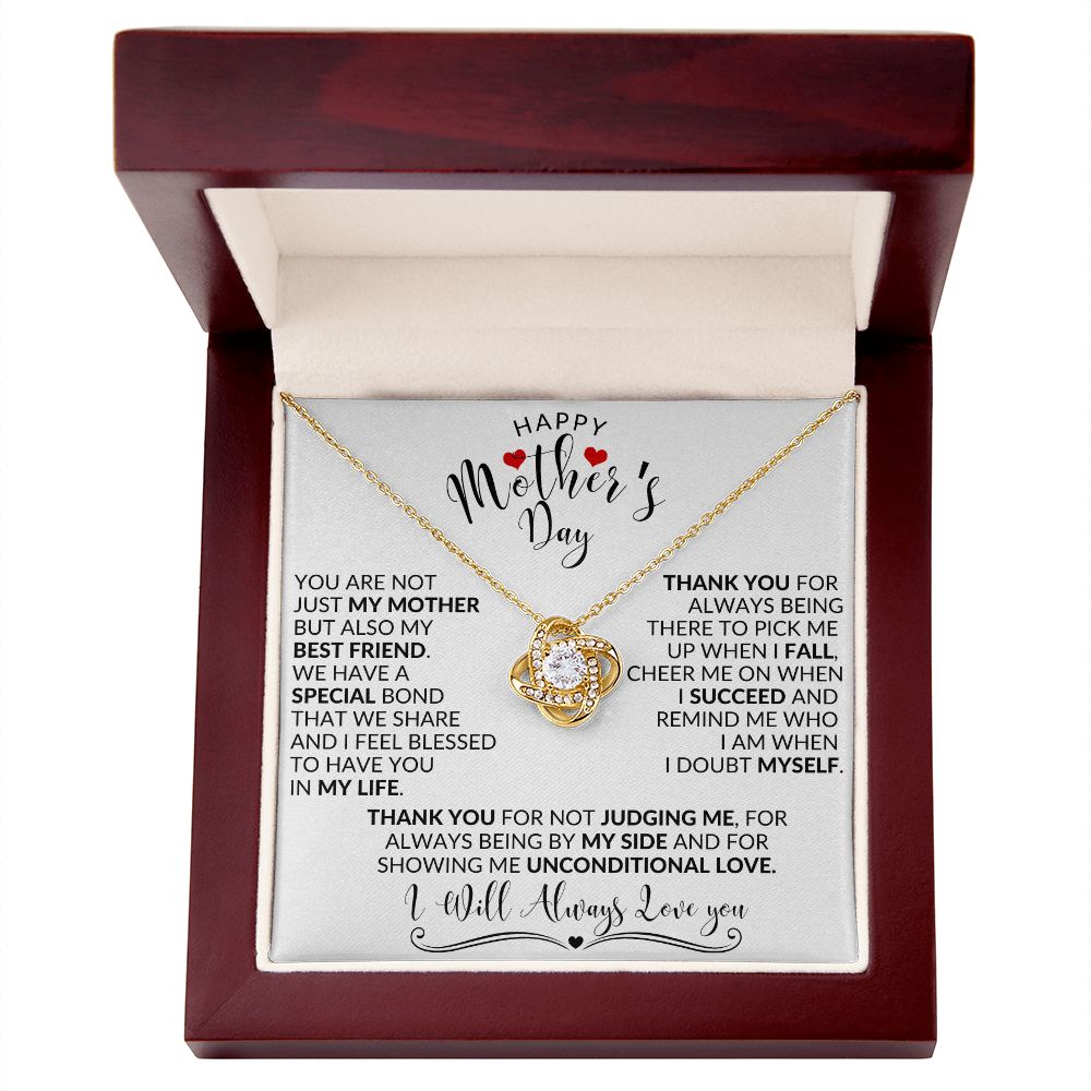 HAPPY MOTHER'S DAY | YOU ARE NOT JUST MY MOTHER | LOVE KNOT NECKLACE | GIFTS THAT I LOVE