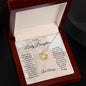 TO MY LOVELY DAUGHTER | NEVER FORGET | LOVE KNOT NECKLACE
