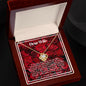 DEAR WIFE, YOU ARE THE ROSE IN MY LIFE; NECKLACE GIFT FOR WIFE