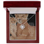 TO MY LOVELY DAUGHTER | LIONS LOVE KNOT NECKLACE