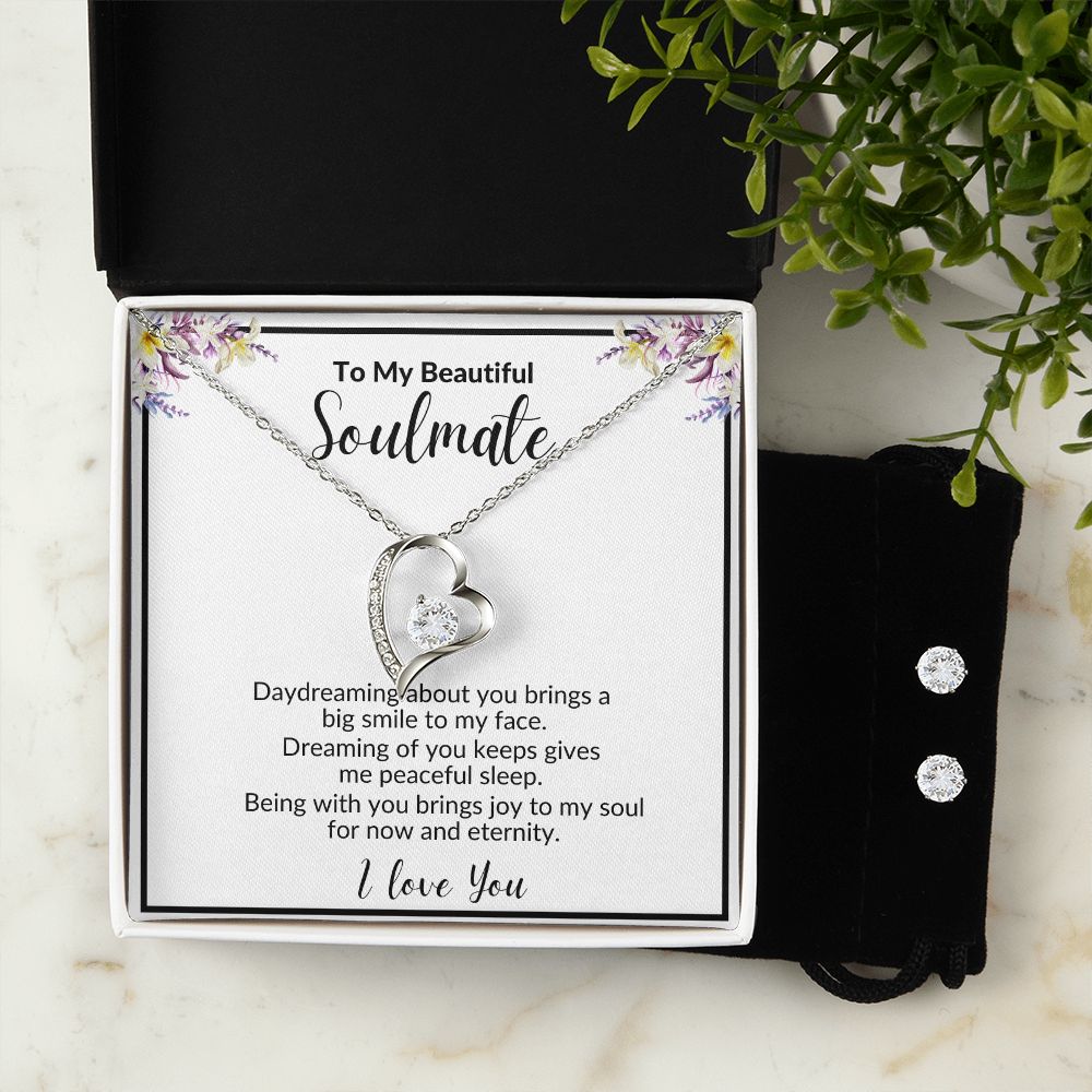 TO MY BEAUTIFUL SOULMATE | SOULMATE GIFT | SOULMATE LOVE KNOT NECKLACE
