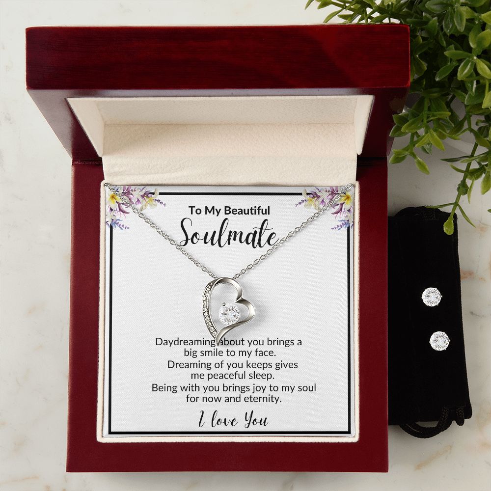 TO MY BEAUTIFUL SOULMATE | SOULMATE GIFT | SOULMATE LOVE KNOT NECKLACE