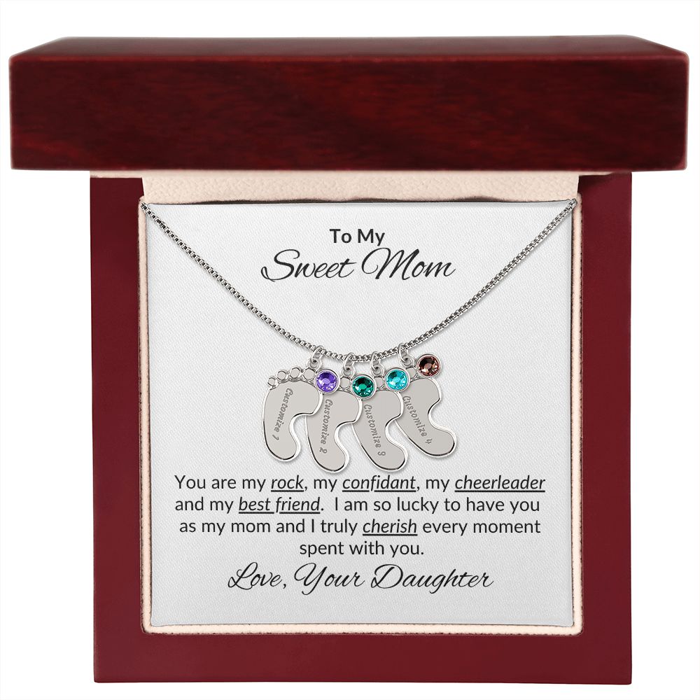 Mother's Day Gift | To My Sweet Mom | Personalized Necklace | Gifts That I Love
