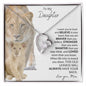 TO MY DAUGHTER NECKLACE | LIONESS AND CUB NECKLACE | I WANT YOU TO TRUST AND BELIEVE | FOREVER LOVE NECKLACE