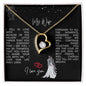 TO MY WIFE | ANNIVERSARY GIFT | LOVE HEART NECKLACE