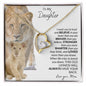 TO MY DAUGHTER NECKLACE | LIONESS AND CUB NECKLACE | I WANT YOU TO TRUST AND BELIEVE | FOREVER LOVE NECKLACE