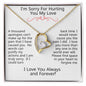 I'm Sorry For Hurting You My Love | Forgiveness Necklace | Apology Jewelry