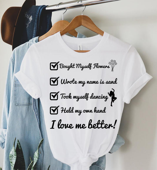 Flowers Breakup Unisex Jersey Short-Sleeve T-Shirt | I Love Me Better!