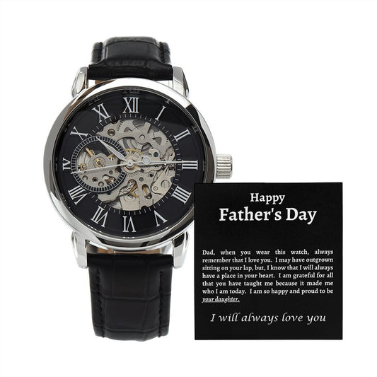 Watch Happy Father's Day, Gift Happy Father's Day, Father's Day Gift, Daughter to Father Day Gift