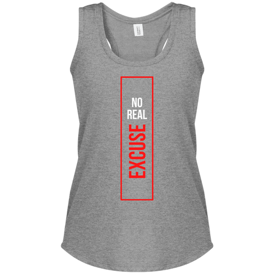 Women's Perfect Tri Racerback Tank  | Nor Real Excuse + Go Get It