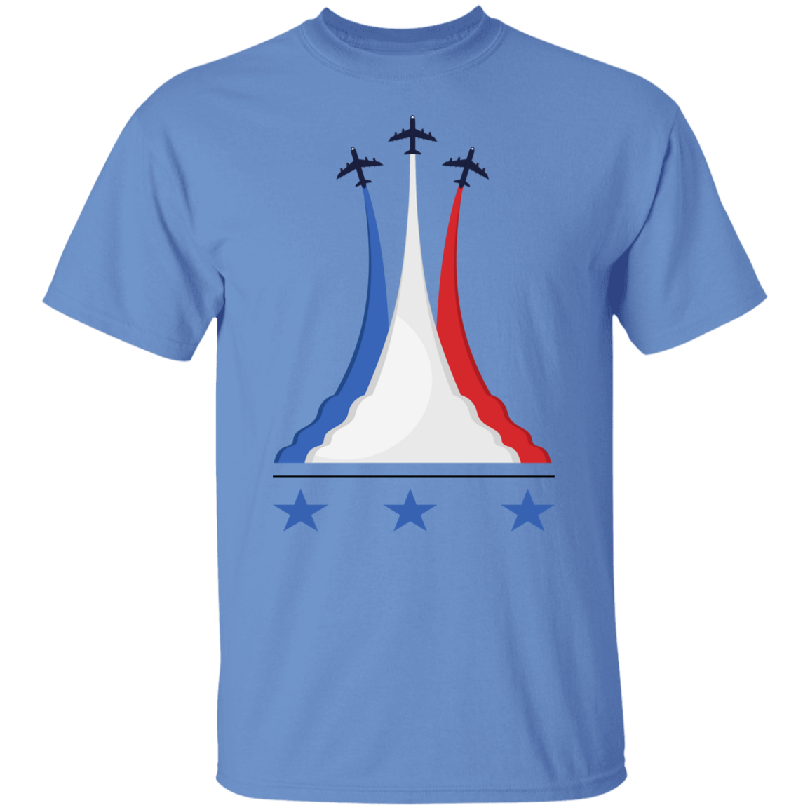 Men Air Force Fly Over | Stars T-Shirt