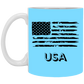 USA Distressed Flag 11 oz. White Mug