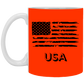 USA Distressed Flag 11 oz. White Mug