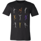 Skeletons Dancing Halloween Unisex Jersey Short-Sleeve T-Shirt