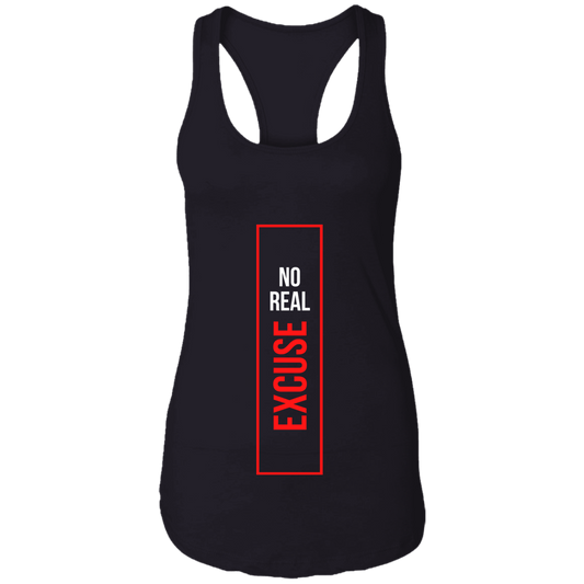 Ladies Ideal Racerback Tank | No Real Excuse | Go Get It