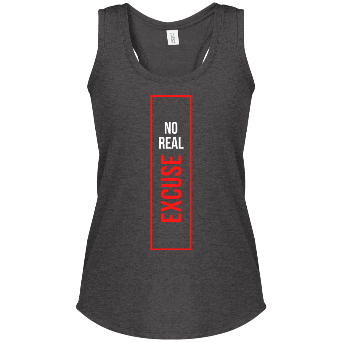 Women's Perfect Tri Racerback Tank  | Nor Real Excuse + Go Get It