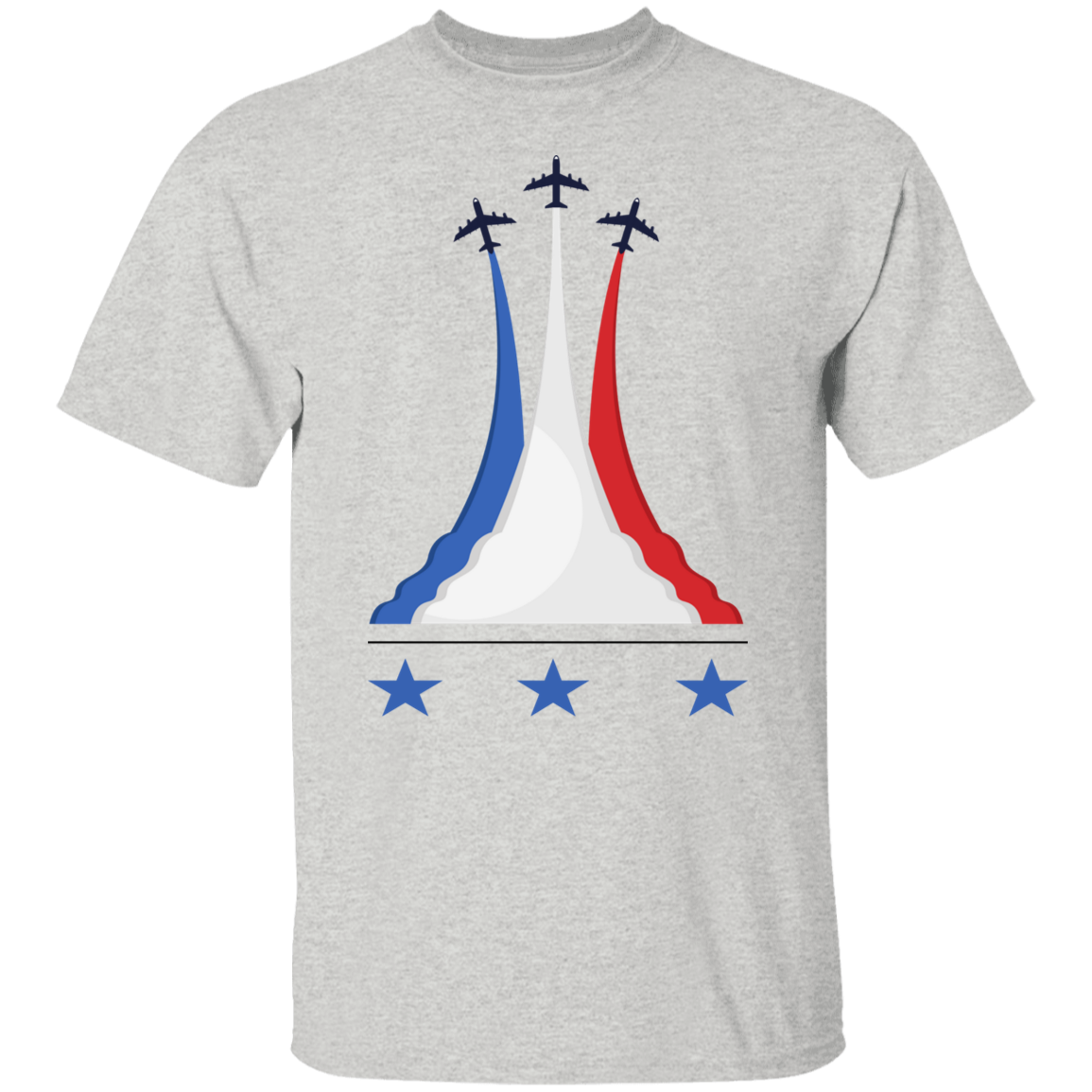 Men Air Force Fly Over | Stars T-Shirt