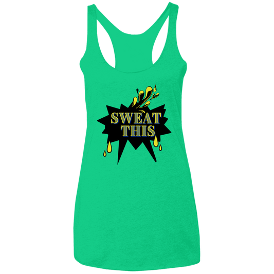 Ladies' Triblend Racerback Tank | Sweat This