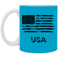 USA Distressed Flag 11 oz. White Mug